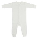 Interlock White Union Suit Long Johns