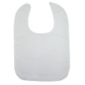 2-Ply Large Interlock White Bib