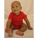 Red Interlock Short Sleeve Bodysuit Onezies
