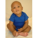 Blue Interlock Short Sleeve Bodysuit Onezies