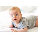 Heather Grey Interlock Short Sleeve Bodysuit Onezies