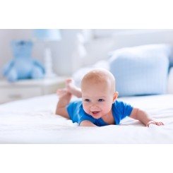 Red Interlock Short Sleeve Bodysuit Onezies