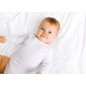 Rib Knit White Long Sleeve Onezie - 009B