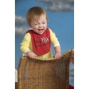 Red Interlock Bib