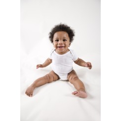 White Micro Fiber Polyester Short Sleeve Onezie - 0010MP