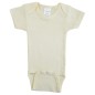 Rib Knit Yellow Short Sleeve Onezie - 004B