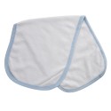 2-Ply Terry Blue Trim Burp Cloth