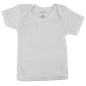 Micro Fiber White Short Sleeve Lap T-Shirt - 0550MP