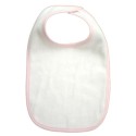 2-Ply Terry Pink Trim Bib - 1024P